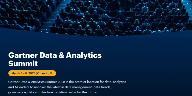 Gartner Data & Analytics Summit banner