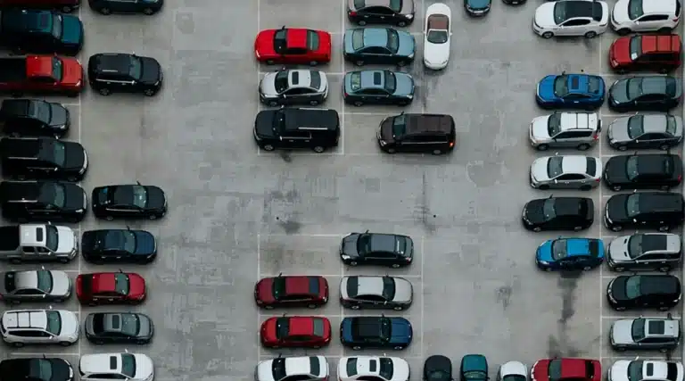 Top Car Rental Companies in Calgary, Ariel View of Car Park