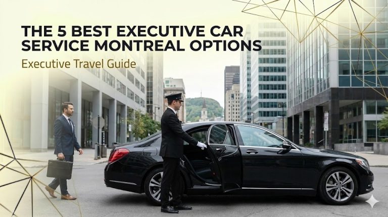 Reliable Car service collecting a business traveller in Montreal.
