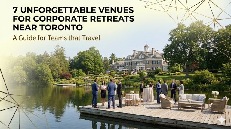 A beautiful corporate retreat location looking over the lake in Cambridge, Ontario.