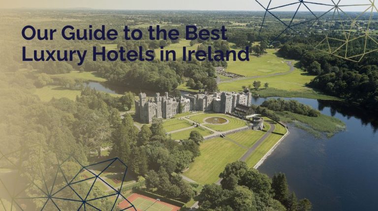 An aerial view of Ashford Castle in Ireland